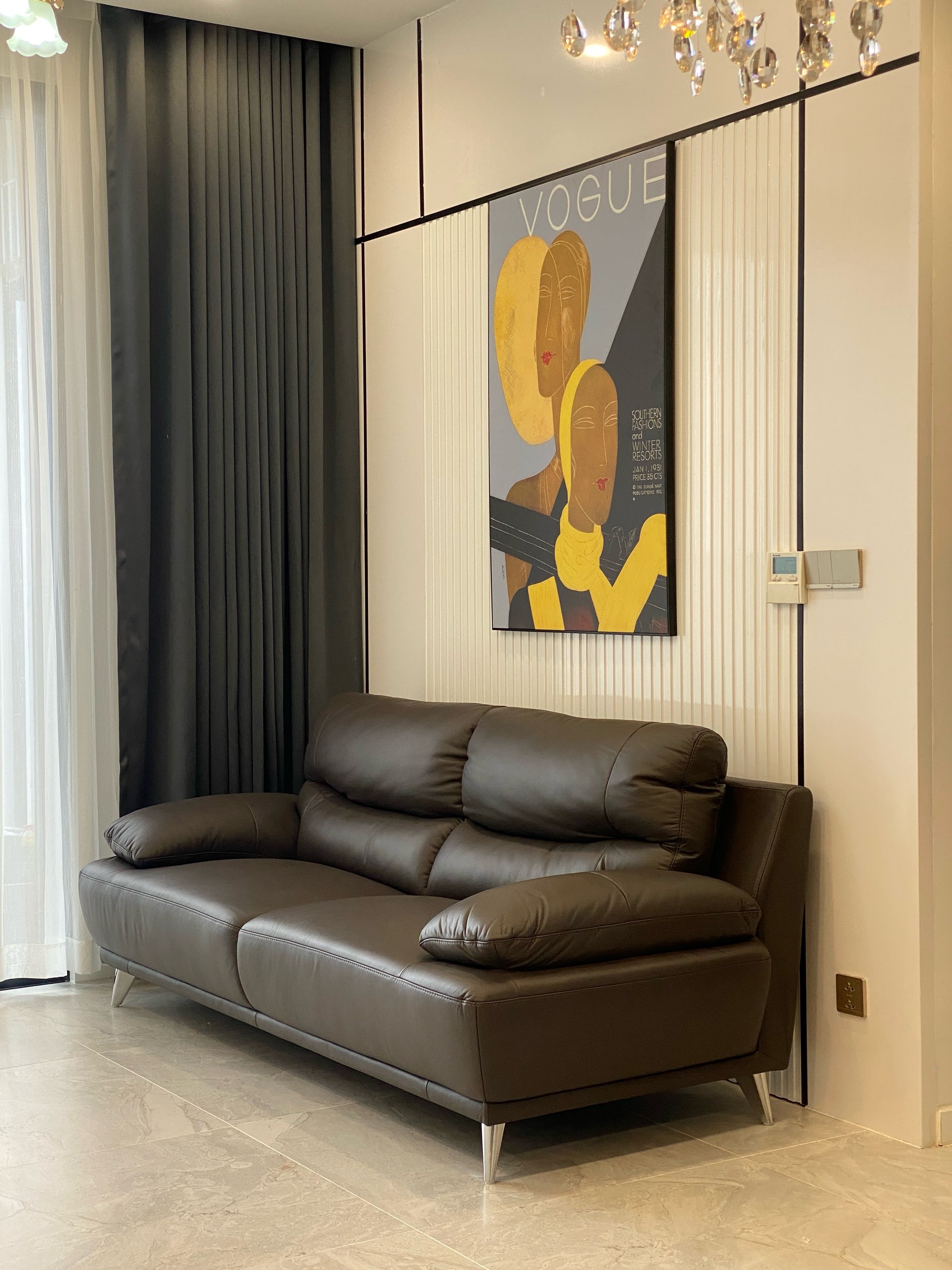 Sofa da Malaysia: Băng 2,5S KH222 góc 3