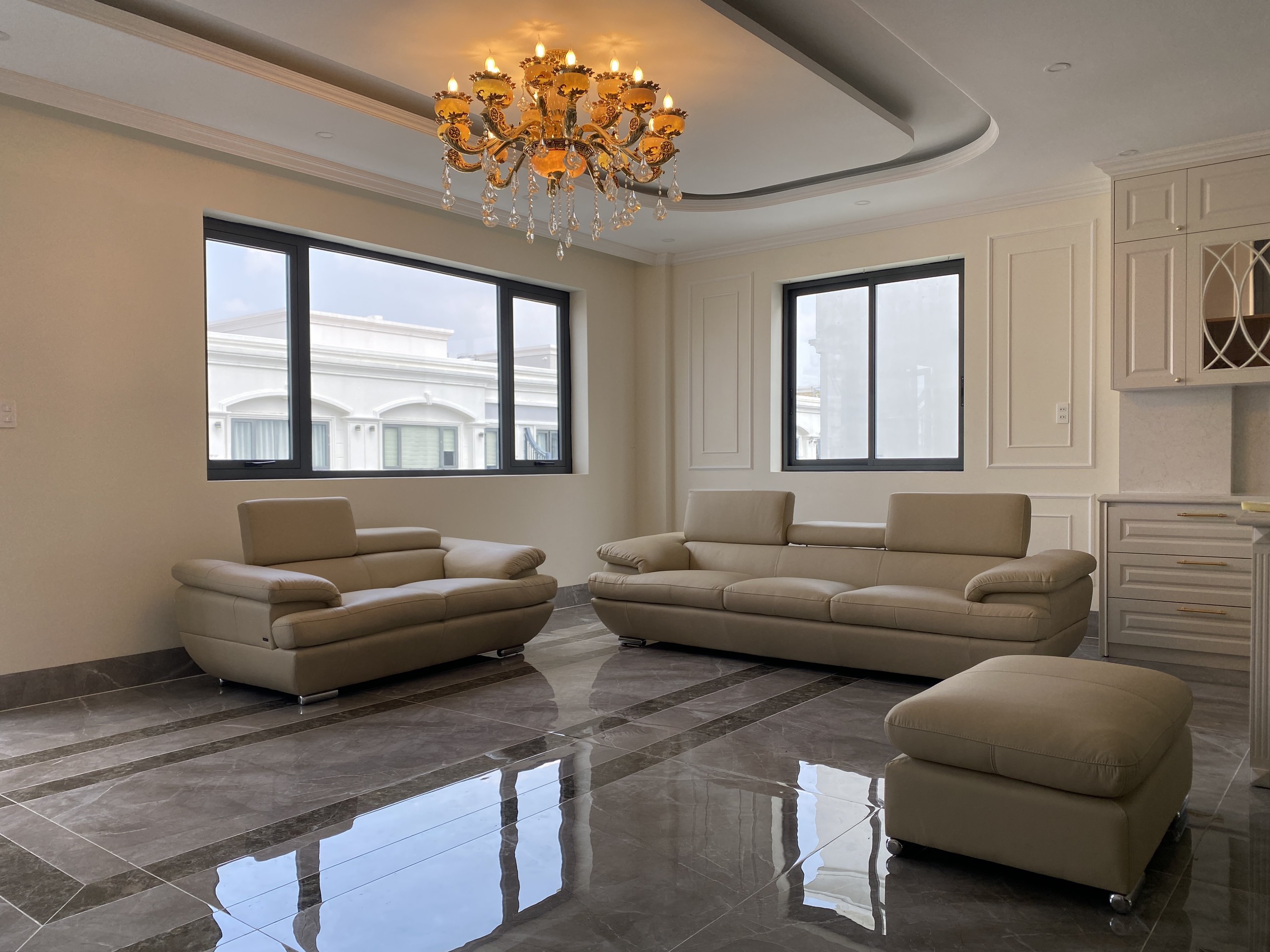 Sofa da Malaysia: Bộ rời 9038 góc 9
