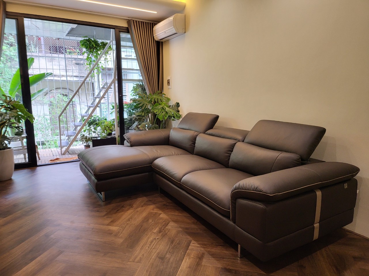 Sofa da Malaysia: Bộ góc KH270 góc 6