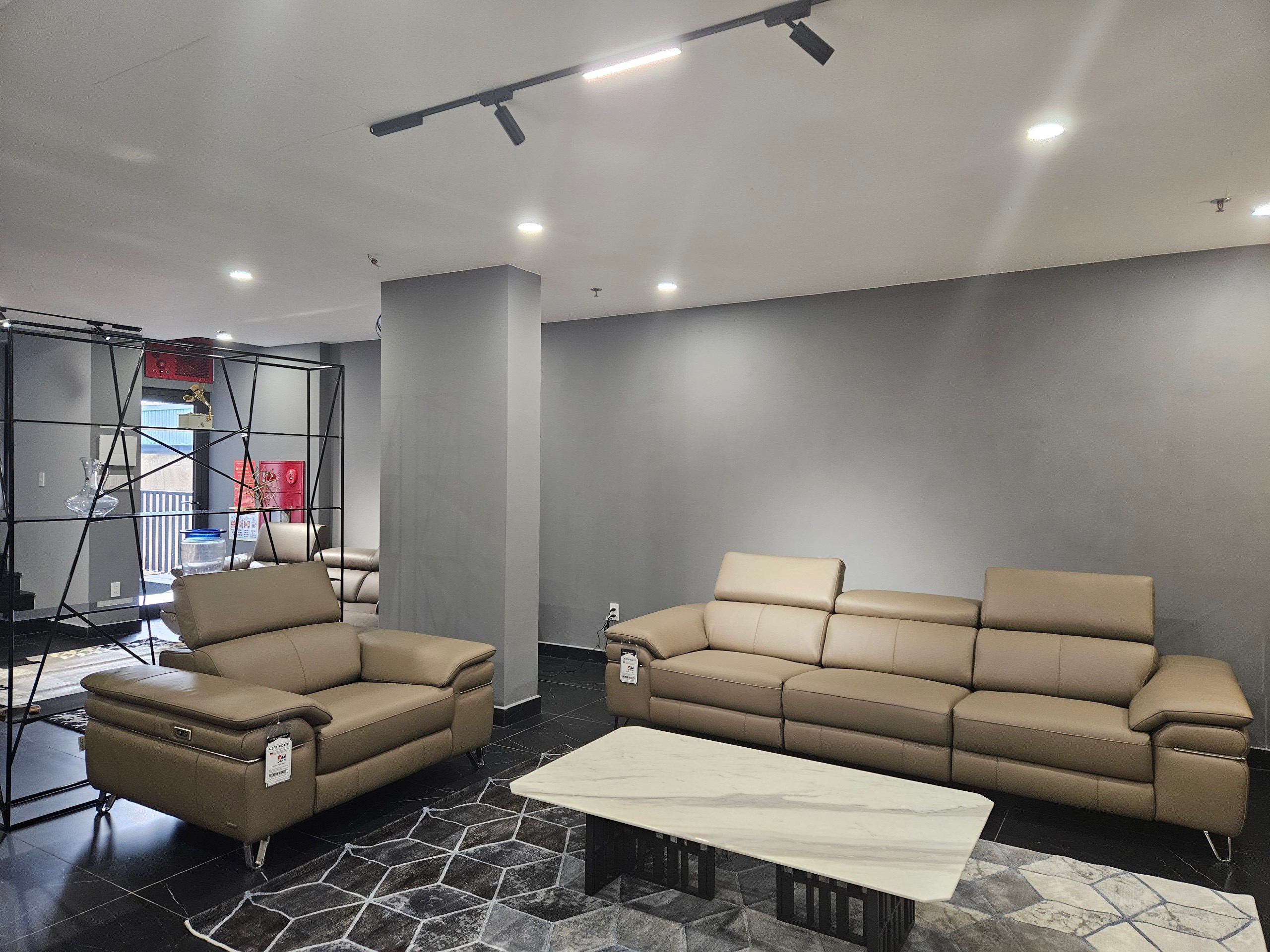 Sofa da Malaysia: Sofa thư giãn điện 1183