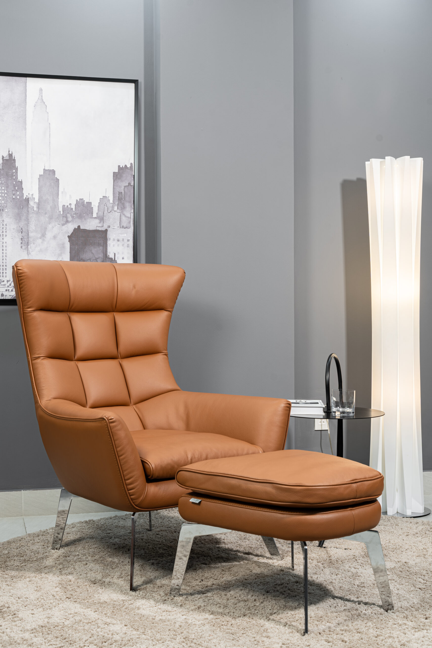 Ghế da thư giãn Jacob 1004 góc 5