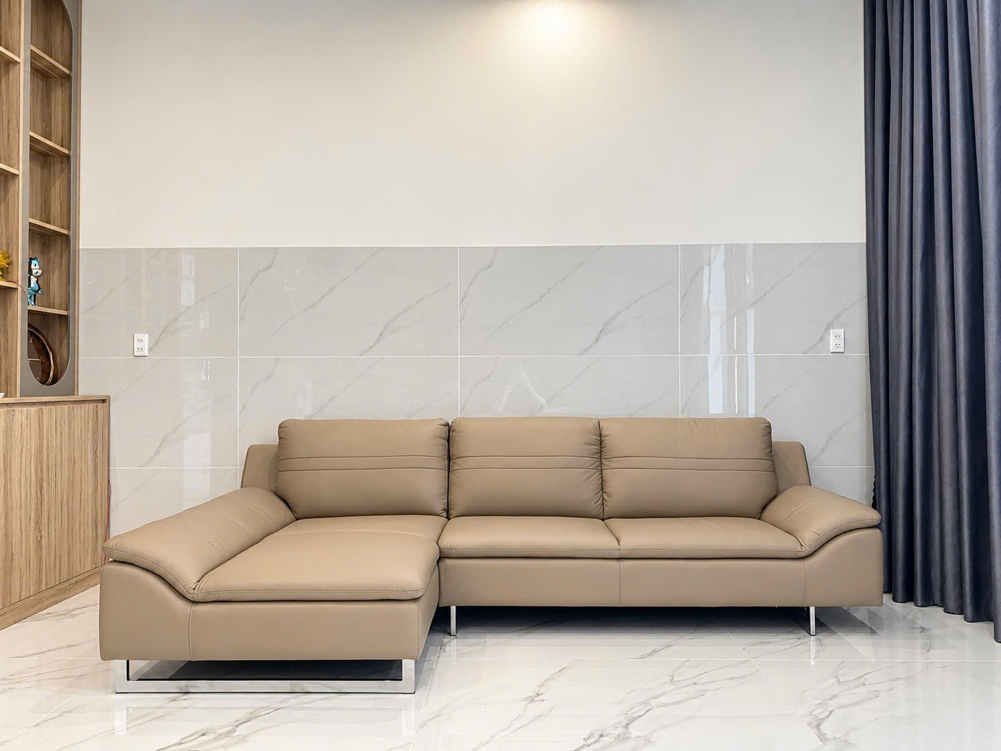 Sofa da Malaysia: Sofa Góc KH176 góc 3