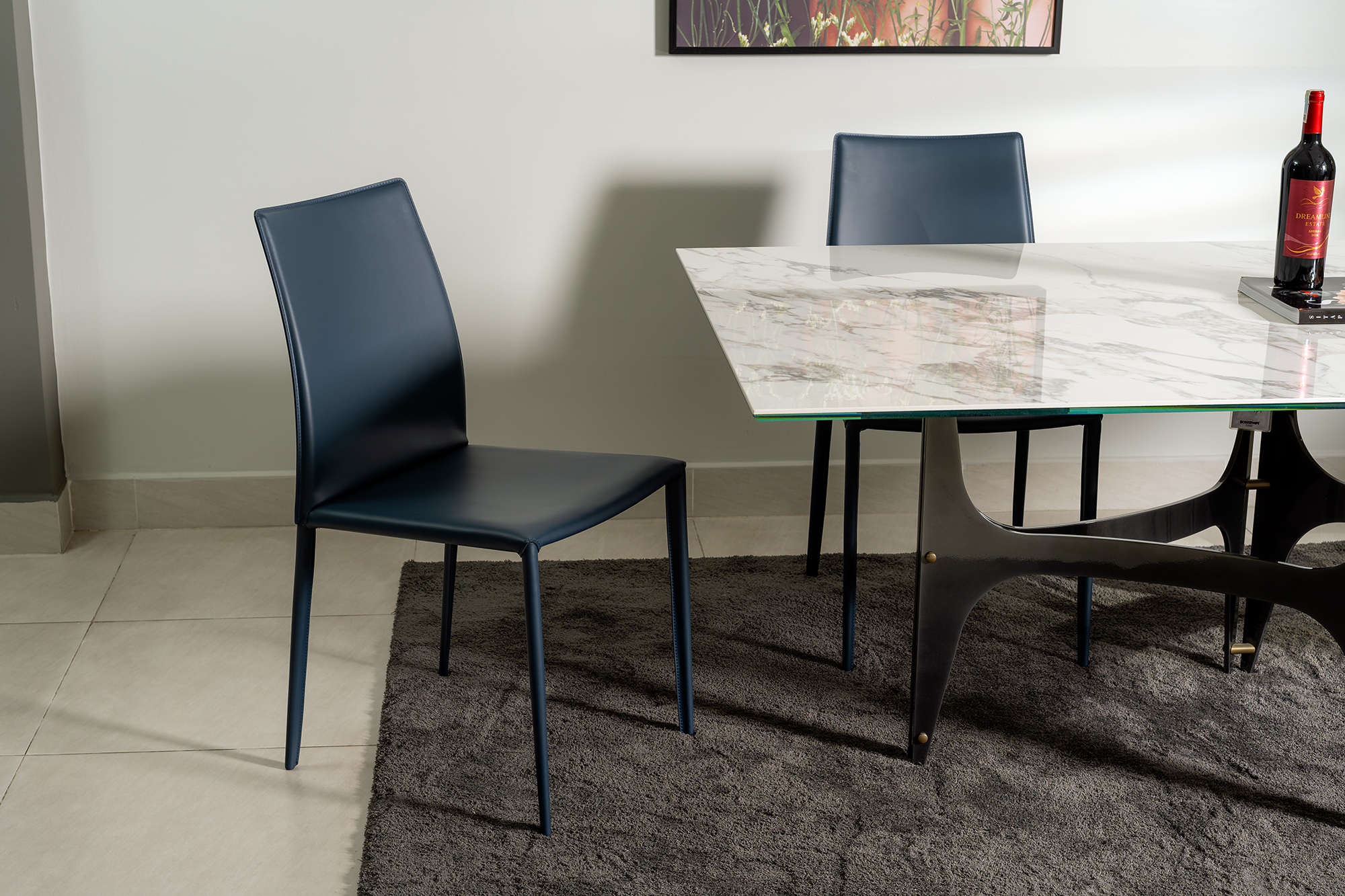 Ghế ăn da Italia Bella góc 4