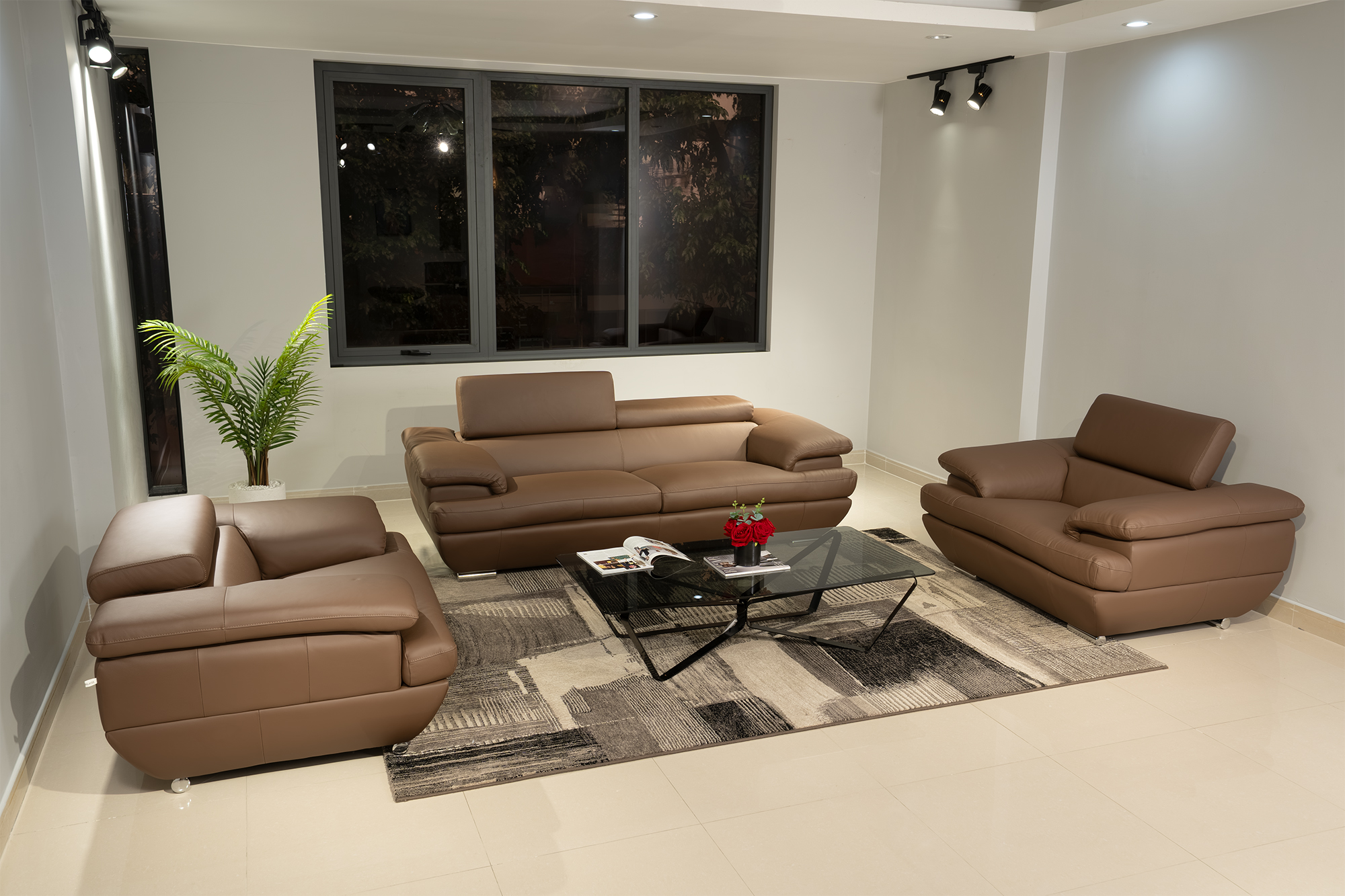 Concept Sofa bộ rời 9038 (Malaysia) kết hợp Thảm Italia và Bàn trà Loop (Italia) góc 4