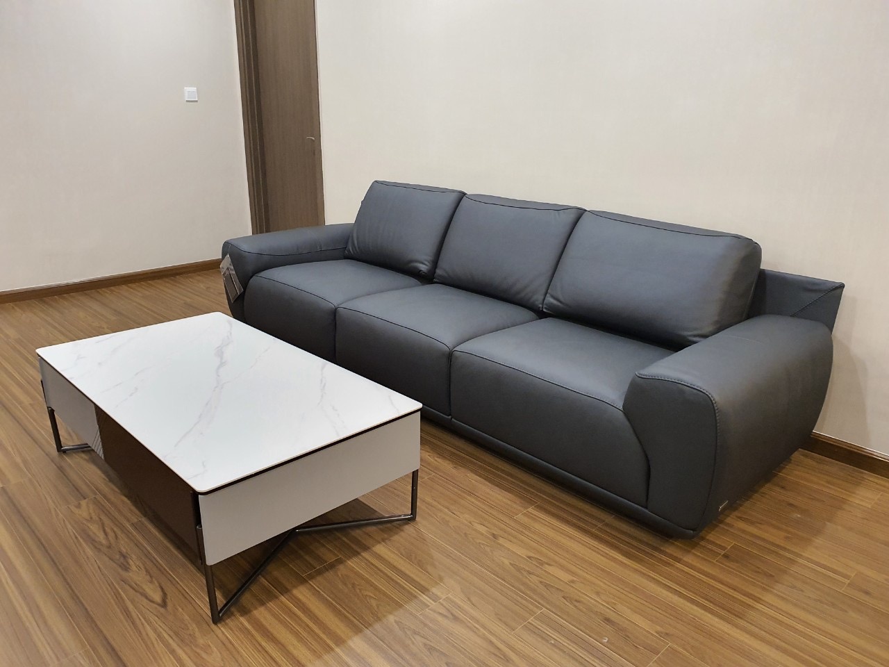 Sofa da Italia: Băng dài King góc 4