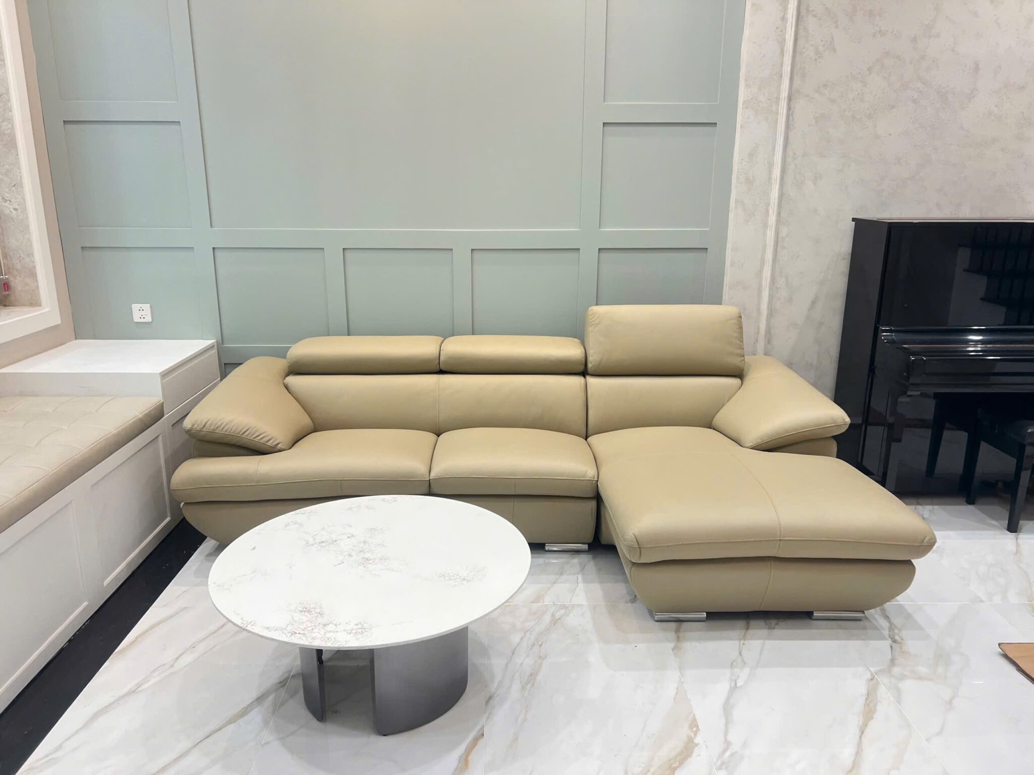 Sofa da Malaysia: Bộ góc 8819 (2,5L) góc 5