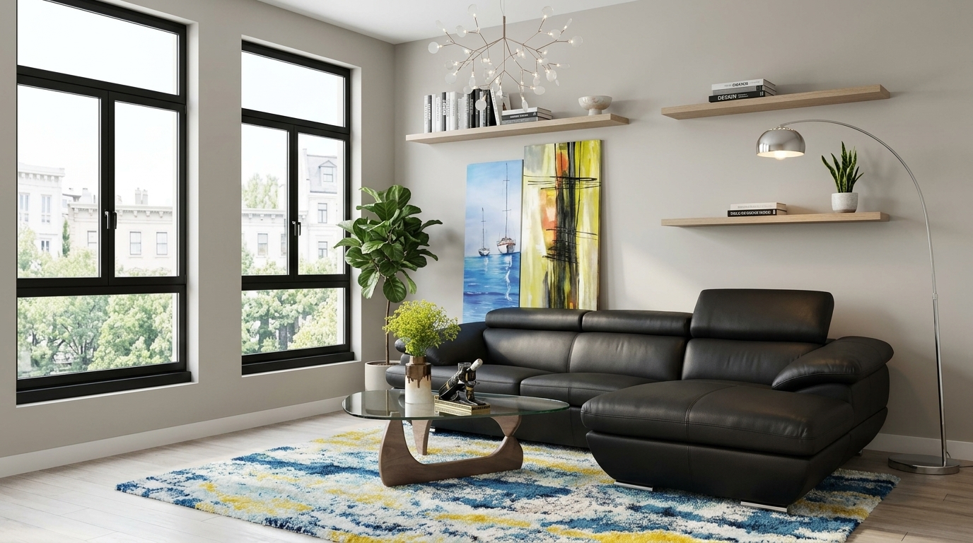 Sofa da Malaysia: Bộ góc 8819 (2,5L) góc 2