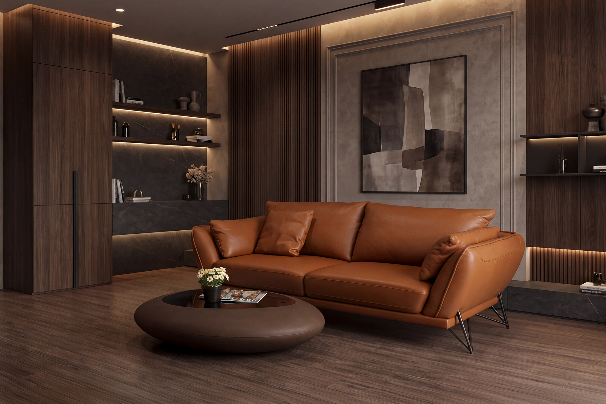 Concept Băng dài ZL3300 kết hợp Bàn trà KOS (Italia) góc 4