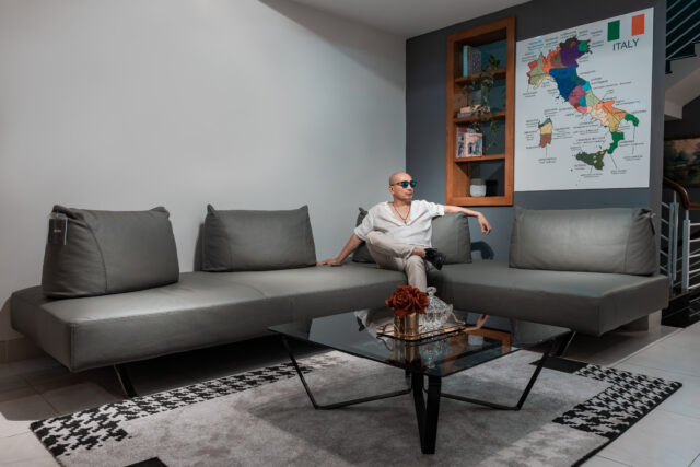 Sofa da Italia: Bộ góc Le Freak góc 1